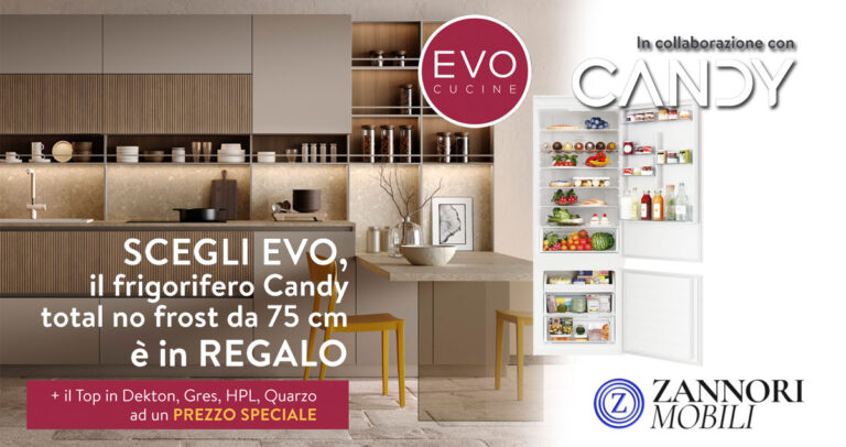 Cucina EVO con Frigorifero Candy in Regalo ad Ardea: l'Offerta da Non Perdere